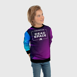 Свитшот детский Dead Space gaming champion: рамка с лого и джойсти, цвет: 3D-черный — фото 2
