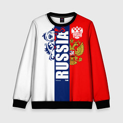 Детский свитшот Russia national team: white blue red