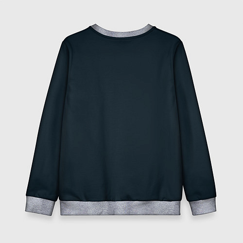 Детский свитшот Красивый волк в узорах / 3D-Меланж – фото 2