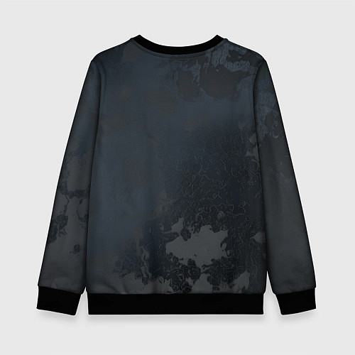 Детский свитшот Картография / 3D-Черный – фото 2