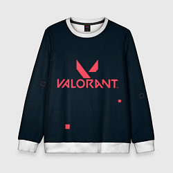 Свитшот детский Valorant игрок, цвет: 3D-белый