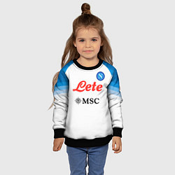Свитшот детский Наполи форма гостевая, цвет: 3D-черный — фото 2