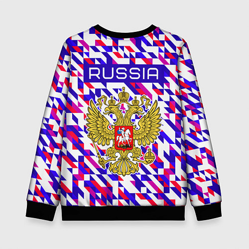 Детский свитшот Russian geometry / 3D-Черный – фото 2