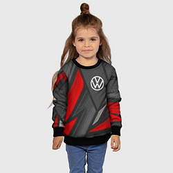 Свитшот детский Volkswagen sports racing, цвет: 3D-черный — фото 2