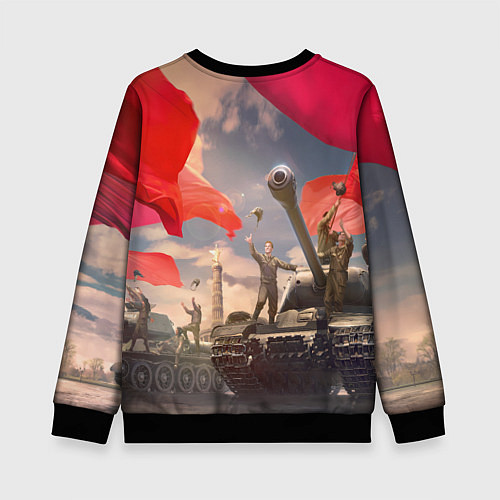 Детский свитшот Победа! 9 Мая / 3D-Черный – фото 2