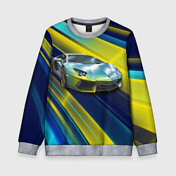 Свитшот детский Суперкар Lamborghini Reventon, цвет: 3D-меланж