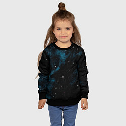 Свитшот детский Мрачная галактика, цвет: 3D-черный — фото 2