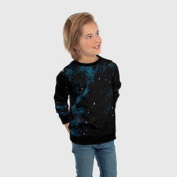 Свитшот детский Мрачная галактика, цвет: 3D-черный — фото 2