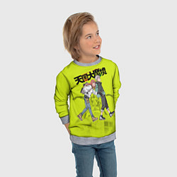 Свитшот детский Великая небесная стена, цвет: 3D-меланж — фото 2