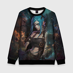 Свитшот детский Jinx fantasy, цвет: 3D-черный