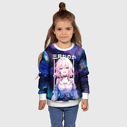 Свитшот детский March 7th Honkai, цвет: 3D-белый — фото 2