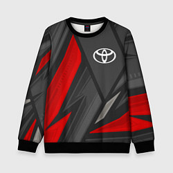 Свитшот детский Toyota sports racing, цвет: 3D-черный