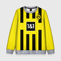 Свитшот детский Марко Ройс Боруссия Дортмунд форма 2223 домашняя, цвет: 3D-меланж