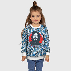 Свитшот детский Егор Летов - Че Гевара, цвет: 3D-белый — фото 2
