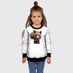 Свитшот детский Grizzly, цвет: 3D-черный — фото 2