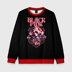 Свитшот детский Blackpink k-pop, Блэкпинк, цвет: 3D-красный