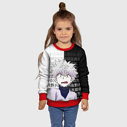 Свитшот детский Киллуа - Hunter x Hunter, цвет: 3D-красный — фото 2