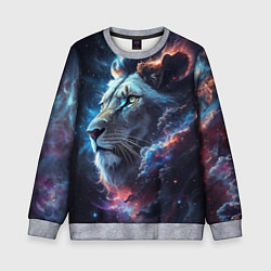 Свитшот детский Galactic lion, цвет: 3D-меланж