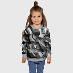 Свитшот детский Белокаменный паттерн, цвет: 3D-меланж — фото 2