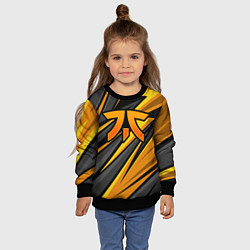 Свитшот детский Fnatic - киберспорт желтый, цвет: 3D-черный — фото 2