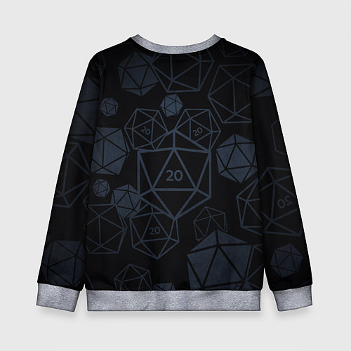 Детский свитшот Подземелья и драконы dnd / 3D-Меланж – фото 2