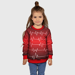 Свитшот детский Pulse, цвет: 3D-красный — фото 2