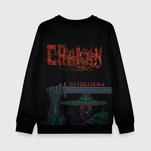 Детский свитшот Chakan-Theforeverman / 3D-Черный – фото 2