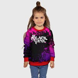 Свитшот детский Blackpink - neon, цвет: 3D-красный — фото 2