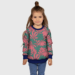 Свитшот детский Pink nature, цвет: 3D-синий — фото 2