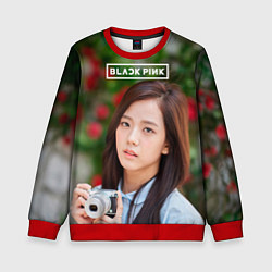 Свитшот детский Blackpink Jisoo, цвет: 3D-красный