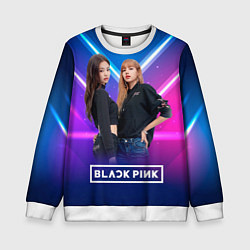 Свитшот детский Blackpink neon, цвет: 3D-белый