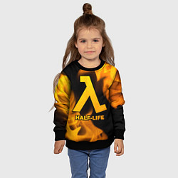 Свитшот детский Half-Life - gold gradient, цвет: 3D-черный — фото 2