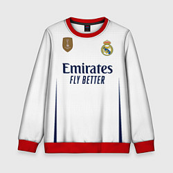 Свитшот детский Родриго Реал Мадрид форма 2324 домашняя, цвет: 3D-красный