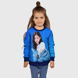 Свитшот детский Jennie kpop music, цвет: 3D-синий — фото 2