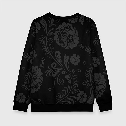 Детский свитшот Russia black style / 3D-Черный – фото 2