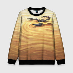 Свитшот детский Жало скорпиона, цвет: 3D-черный