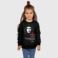Свитшот детский Che Guevara автограф, цвет: 3D-черный — фото 2