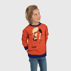 Свитшот детский СССР Ленин жив, цвет: 3D-синий — фото 2
