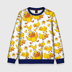 Свитшот детский Yellow ducklings, цвет: 3D-синий