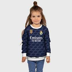 Свитшот детский Лука Модрич Реал Мадрид форма 2324 гостевая, цвет: 3D-белый — фото 2