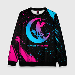 Свитшот детский Angels of Death - neon gradient, цвет: 3D-черный