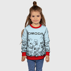 Свитшот детский Omoda letters pattern, цвет: 3D-красный — фото 2