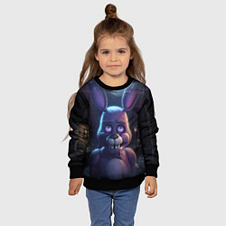Свитшот детский Bonnie FNAF, цвет: 3D-черный — фото 2