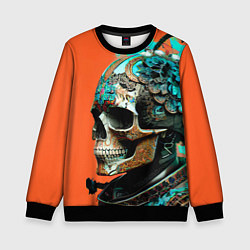 Детский свитшот Art skull - irezumi - Japan