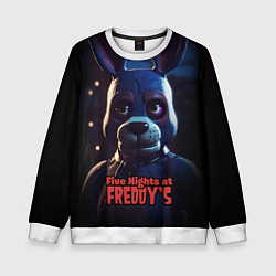 Свитшот детский Five Nights at Freddys Bonnie, цвет: 3D-белый