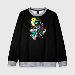 Свитшот детский Экстремальный астронавт, цвет: 3D-меланж