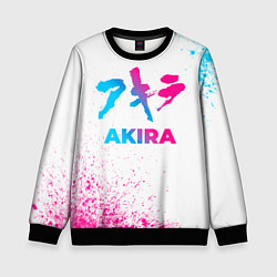 Свитшот детский Akira neon gradient style, цвет: 3D-черный