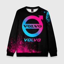 Свитшот детский Volvo - neon gradient, цвет: 3D-черный