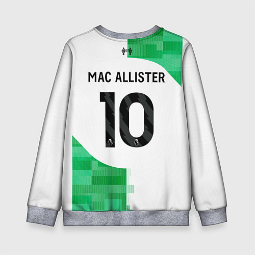 Детский свитшот Макаллистер Ливерпуль форма 2324 гостевая / 3D-Меланж – фото 2