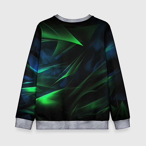 Детский свитшот Dark green background / 3D-Меланж – фото 2